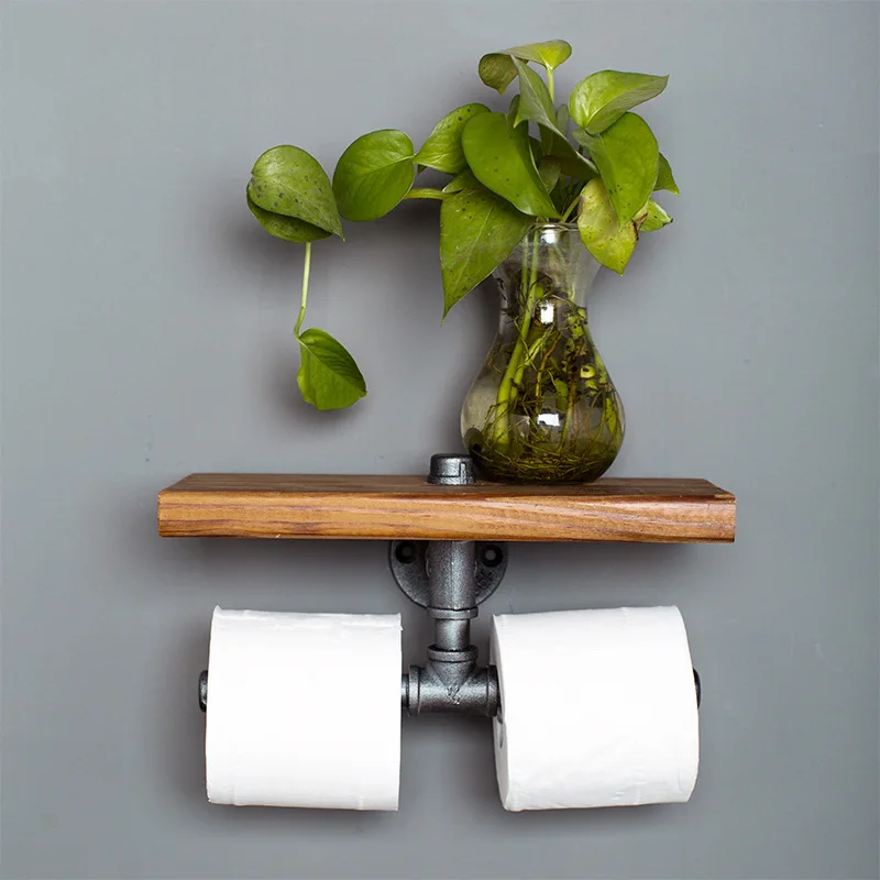 

Pipe Holder Bathroom Storage Shelf Toilet Paper Rack Toilet Storage Rack