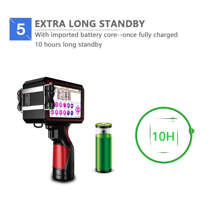 Portable Expiry Date Batch Code Handheld screen Inkjet Printer/Code Printing Machine