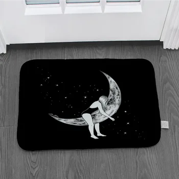 

Black and White Graphic Door Mat Corridor Floor Mat Entrance Front Door Mat Welcome Carpet Carpet Home Indoor Outdoor Decoration