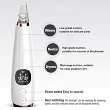 Черное очищающее средство от черных точек вакуумный всасывающий очиститель пор Электрический очищение от акне средство для устранения черных точек инструмент Comedo вакуумный очиститель пор