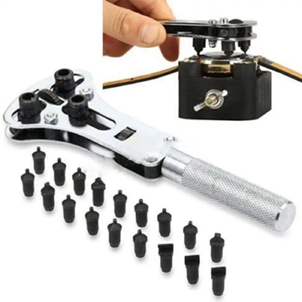 

watch repair tool kit Wrist Watch Case Opener Adjustable Screw Back Remover Wrench Repair Tool Watch Case Opener Wrench watch to