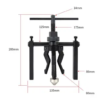 

3 Jaw Pilot Bearing Puller Auto Bushing Motorcycle Axletree Remover Extractor Tools For Vehicle Repairing