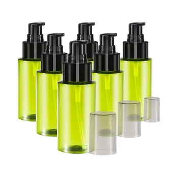 

6PCS / Set Brown Green 60ml Perfume Essential Oil Emulsion Spray Bottle Refillable Travel Multi-Purpose Separation Bottle Set