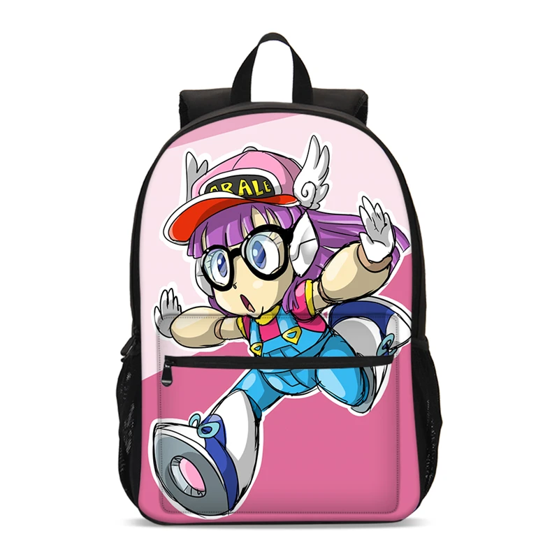 Розовый Школьный рюкзак с 3D принтом Dr. Slump Arale для подростков, школьные сумки для девочек, большие женские нейлоновые школьные сумки для подростков, женские сумки для книг - Цвет: Розовый