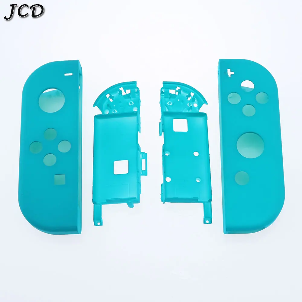 JCD пластиковый R L корпус Оболочка Чехол с батареей средняя рамка оболочка, набор кнопок для nintendo Switch NS NX Joy Con контроллер - Цвет: blue green