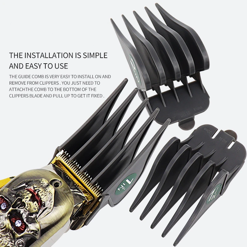 3 개/대 전기 클리퍼 대형 제한 빗은 Wahl Universal Push Shear Black 32/38/51mm G0310에 적합합니다.