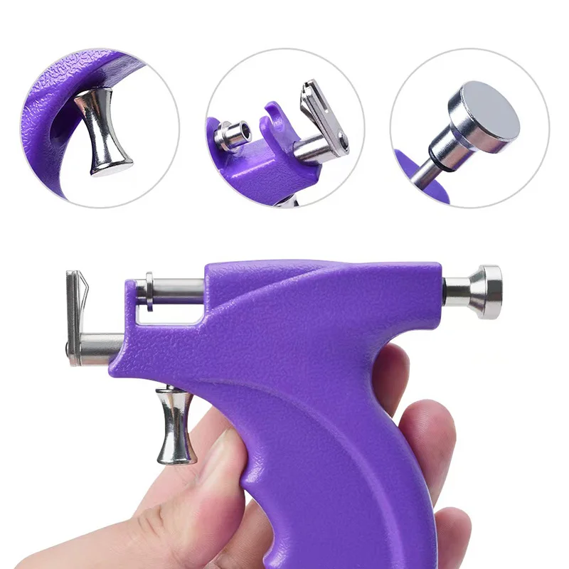 

Professional Universal Ear Piercing Gun Instrumen Safe Sterile Nose Navel Helix Piercing Tool Set Body Jewelry Machine Kit