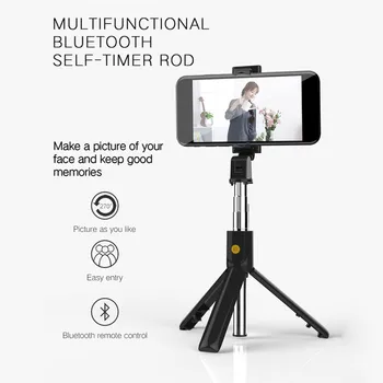

Universal Bluebooth Selfie Stick Mini Foldable Tripod Wireless Shutter Extendable Monopod For iPhone SamSung Xiaomi HuaWei