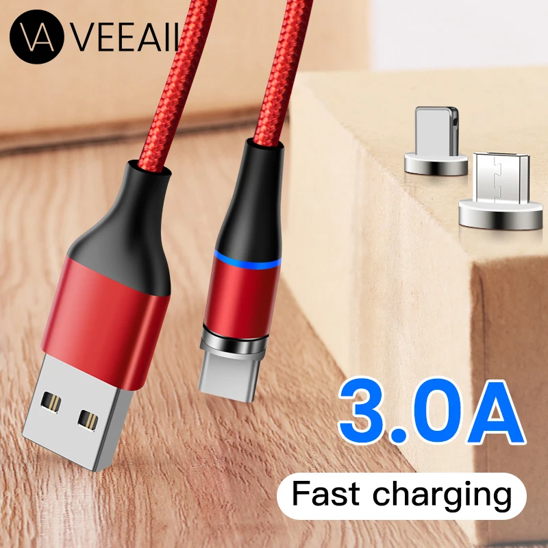 1 м 2 м Магнитный кабель Micro usb type C для Iphone 11 pro 7 8 X XR XS MAX samsung Xiaomi USB кабель для зарядки и передачи данных Шнур для мобильного телефона