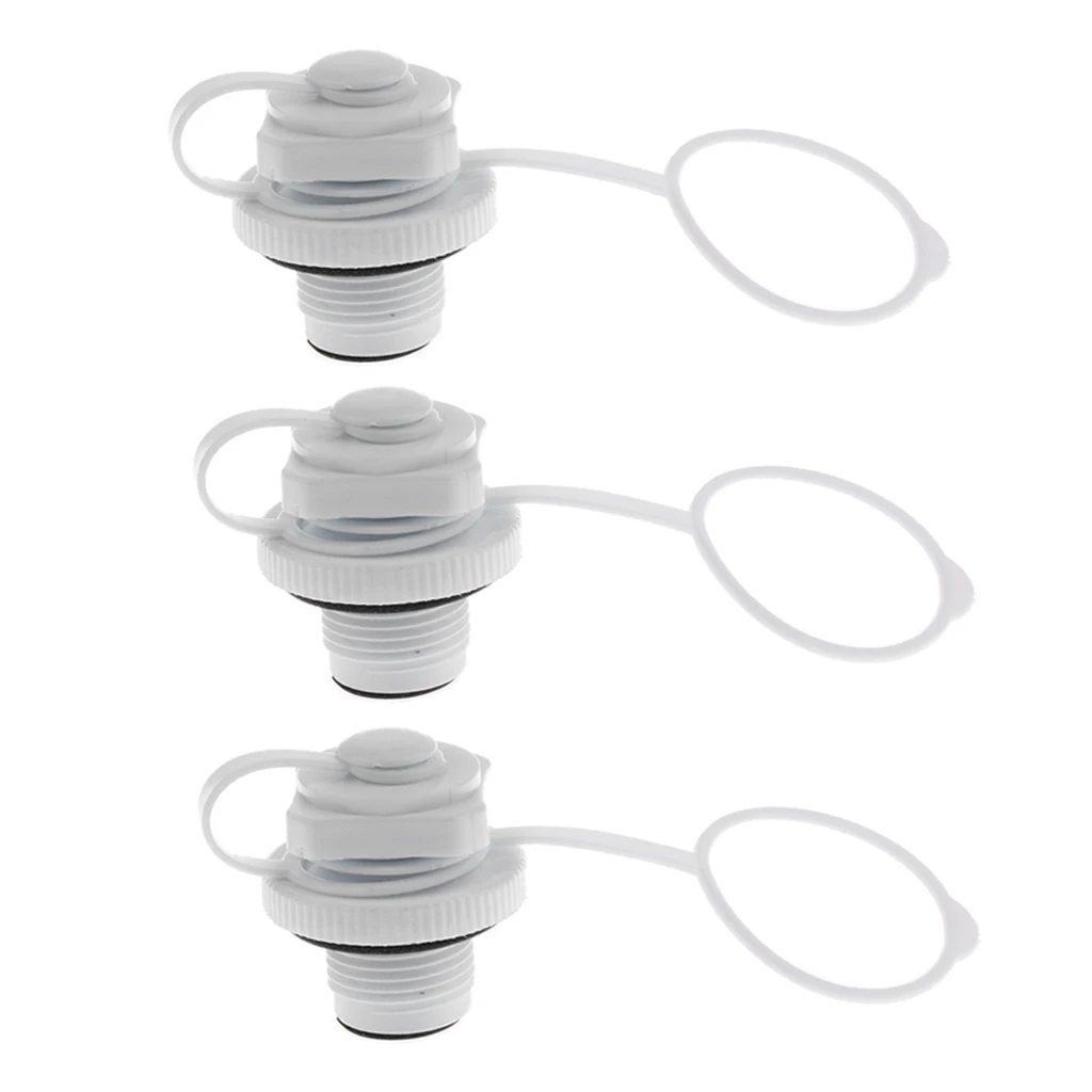 3Pack Screw Inflation Boston Valve cap Air Bed Matress Boat Toy Hot Tub Spa Pool 3Pack Screw Inflation Boston Valve cap Air Bed Matress Boat Toy Hot Tub Spa Pool