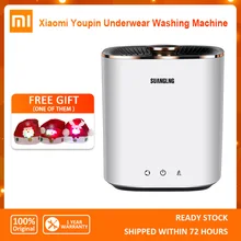 

Xiaomi Suanglng Portable Washing Machine 2.5L Capacity Small Underwear Sock Cleaning One-key Start Mini Washer For Home Travel