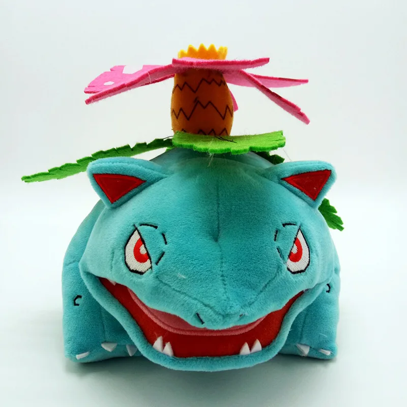 Оригинальная аутентичная серия Пикачу Blastoise and Venusaur плюшевые игрушки мягкие игрушки кукла Подарите вашему ребенку подарок на день рождения - Цвет: Зеленый