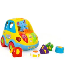 896 умный транспортный автобус Электрический универсальный Музыкальный Раннее Образование Универсальный Буксировочный Автомобиль Блоки животных