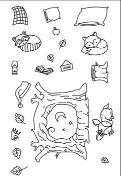 

11x16 squirrel Transparent Clear Silicone Stamp Seal for DIY scrapbooking photo album Decorative clear stamp