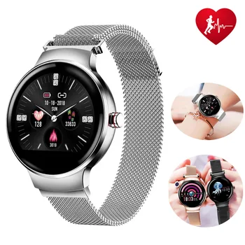 

Elegant Women Watch for Heart Rate Blood Pressure Monitoring Lady Clock Multi-function Sport Fitness Tracker Girl Smart Watches