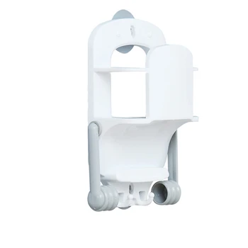 

Multi-Fucntion Kitchen Roll Paper Shelf Wrap Film Holder Bathroom Toilet Tissue Shelf Organizer Kitchen Storage Rack Adjustable