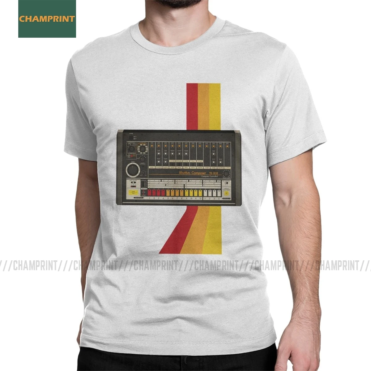 TR-808 Korg Volca Мужская футболка из 100% хлопка хипстерские футболки синтезатор музыки