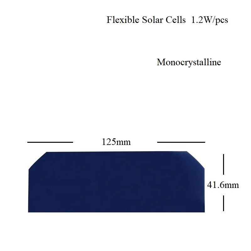 Celle Solari Monocristalline Di Allmejores 0.5V 1.2W Celle Solari Flessibili Di Sunpower 20 Pz/Lotto