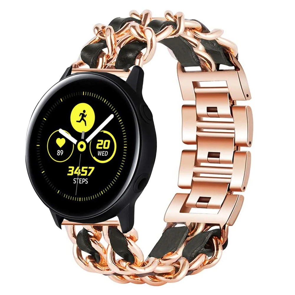 Galaxy watch 46 мм полосы для samsung active 2 amazfit bip ремешок 20 22 huawei gt 2e haylou solar ls05 band correa|Ремешки