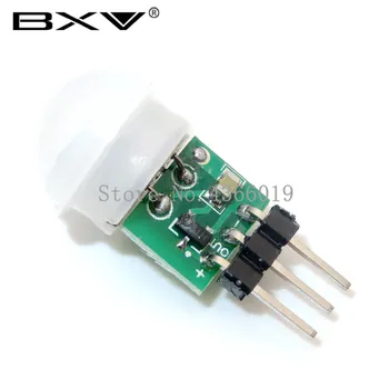 

10pcs/lot Mini IR Pyroelectric Infrared PIR Motion Human Sensor Automatic Detector Module AM312 Sensor DC 2.7 to 12V