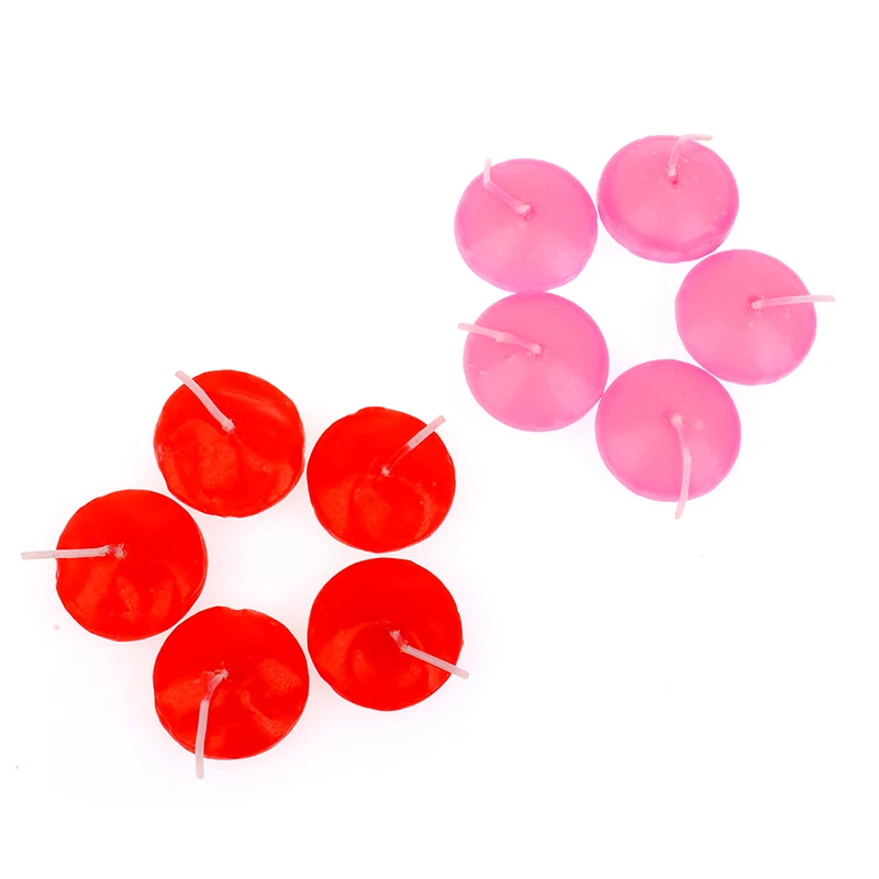 10 шт. неароматические маленькие плавающие свечи для свадебной вечеринки Нового