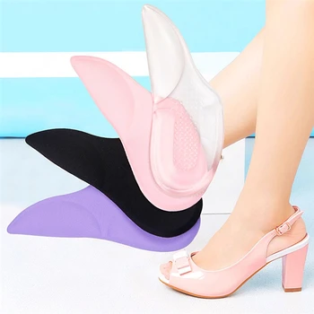 

Foot Arch Silicone Foot Arch Heel Pad 2-in-1 Thick Flat Foot Arch Pad Non-slip Solid Color Shock-absorbing Pad With Stickiness