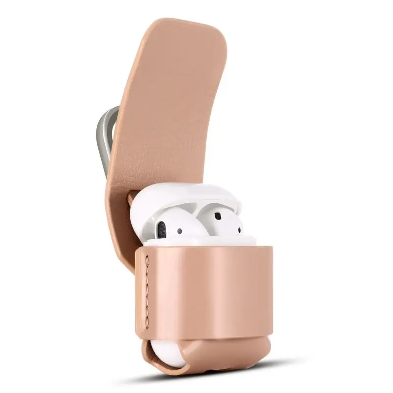 Кожаный чехол для Apple Airpods Pro 3 защитная сумка с крюком кожаный сплошной цвет анти-осень беспроводной Bluetooth гарнитура чехол