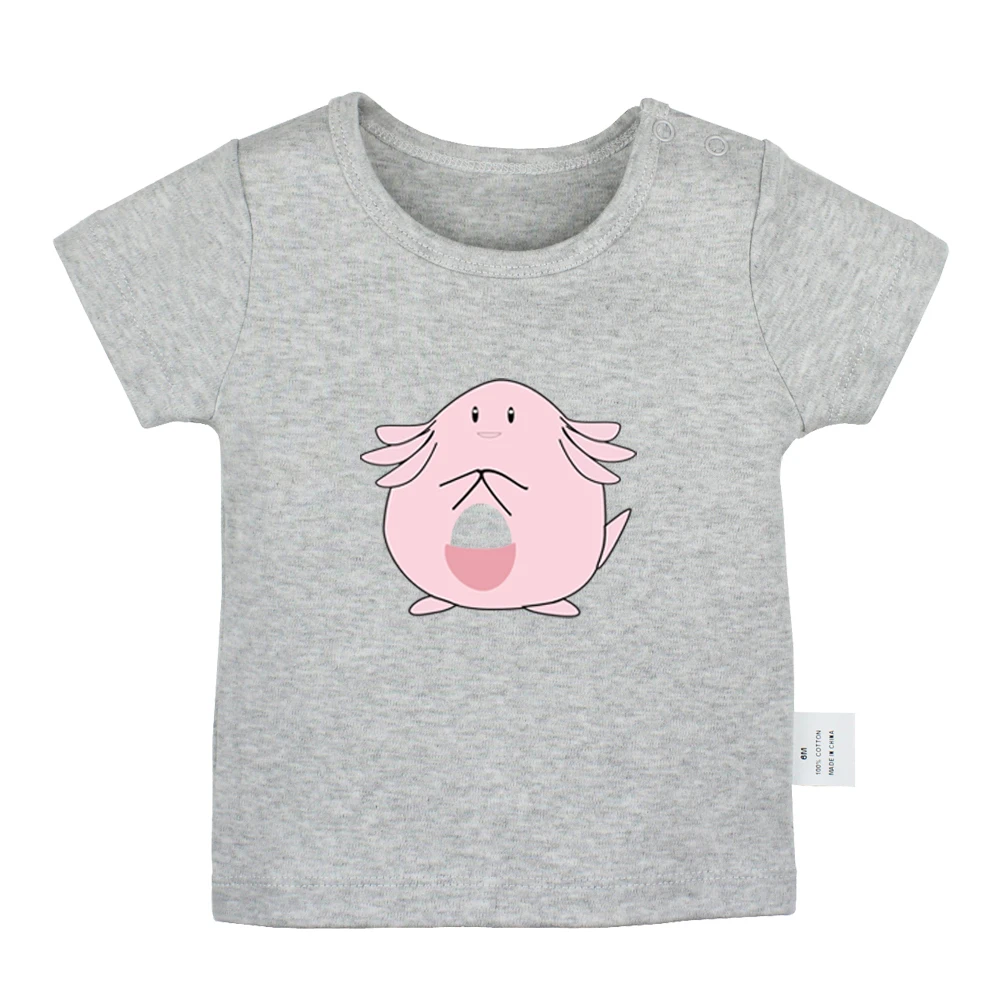 Pokemon Togepi Jigglypuff Chansey Ditto Gengar Lickitung; футболки для новорожденных; однотонные футболки с короткими рукавами для малышей - Цвет: JbBabyYG945D