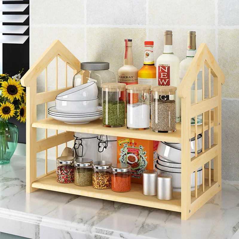 

Kitchen Shelves Hole Punched Storage Rack Home Angle Frame Tableware Rack Floor Bowl Cabinet Shelf Balcony Storage