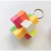 1pc building blocks toys classic Birthday gift  intelligence Educational toy interlocking keychain 3