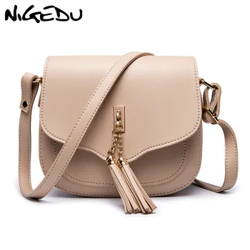 

Fashion tassel women Messenger Bags Small PU Leather Crossbody Bag for Female Shoulder bag Ladies Handbags black bolsa wallet
