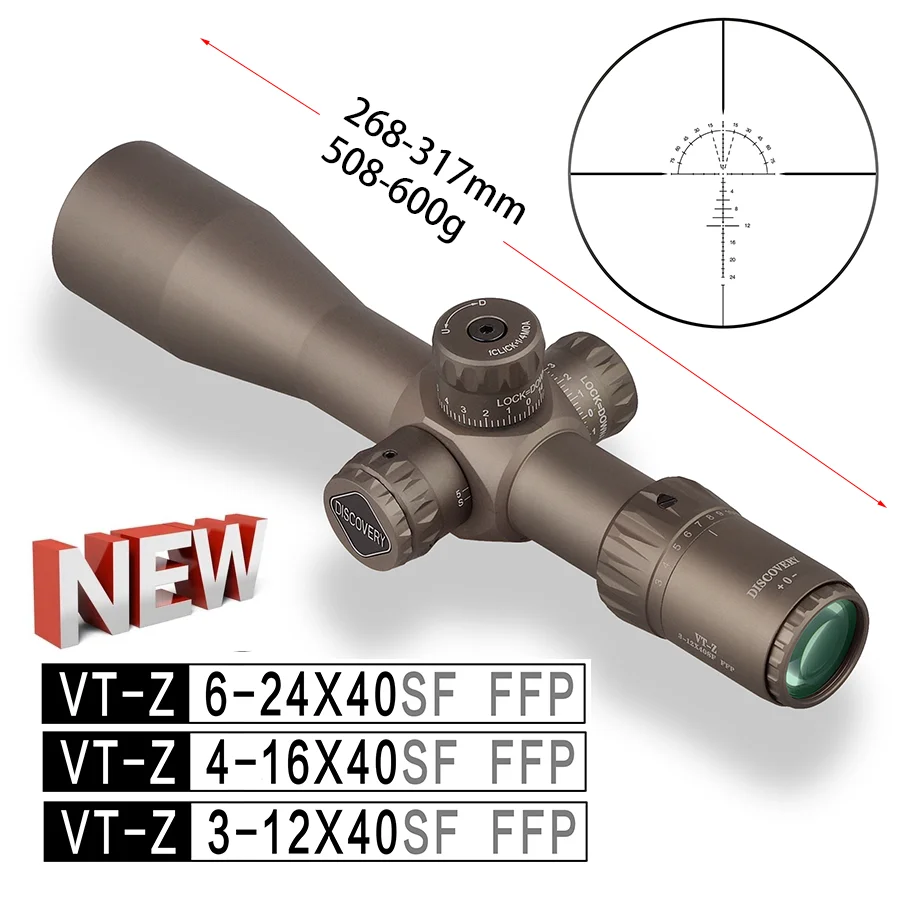 Ffp Discovery Gun Sight Optics Compact Scope Riflescope 6-24 4-16 