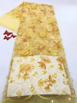 

Embroidered Net Fabric with beads With super Quality Jolin-58.6801 African Tulle Lace Fabric For party Dress