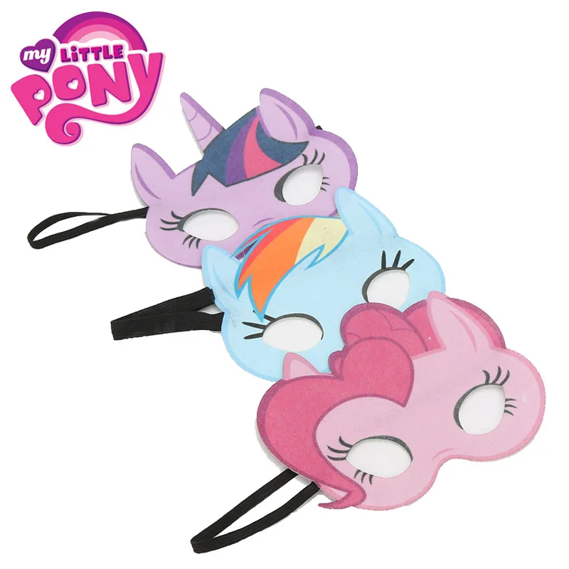 3 шт./компл. маски My little pony маска на глаза для косплея принцесса Пинки блестящие