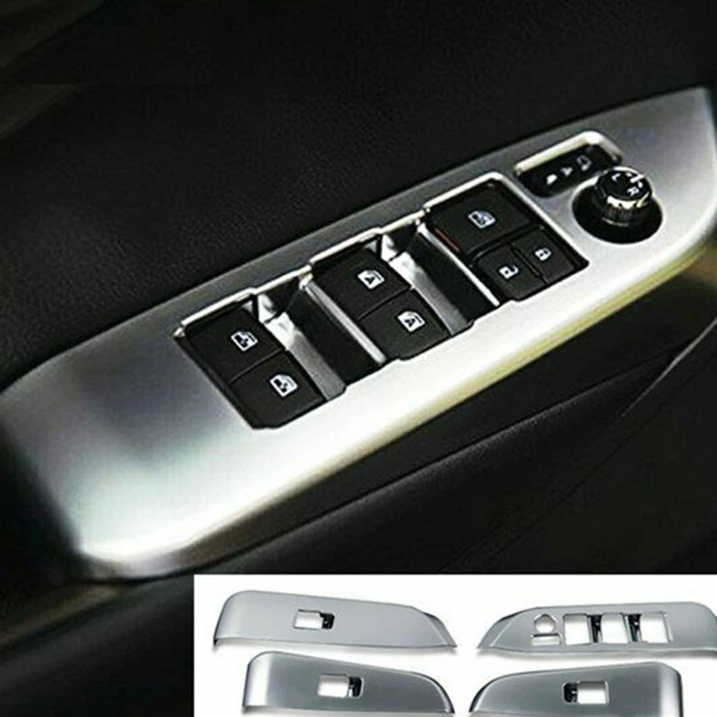 Подходит для Toyota Highlander 14- автомобильный хромированный дверной оконный переключатель панель накладка