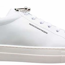 Кроссовки Rebecca Minkoff scarpe donna RMPPCF31 Paloma ple Bianco Borchie Nuove