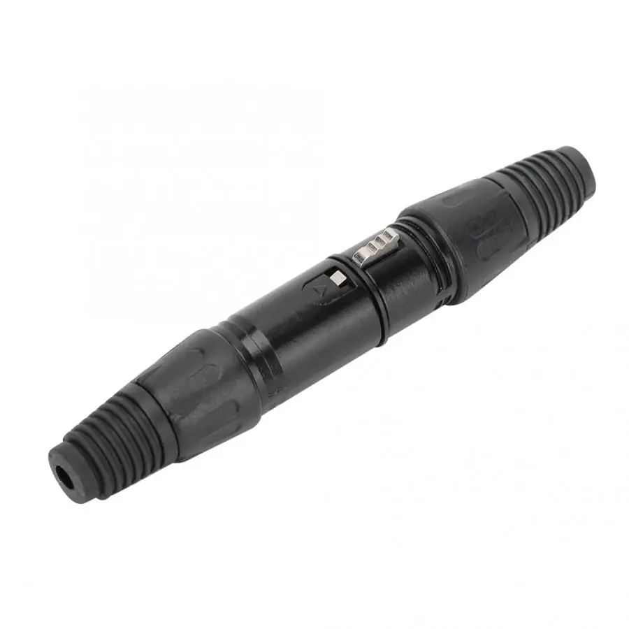 Черный 3Pin XLR микрофонный адаптер Кабельный разъем MIC Аудио разъем 3Pin микрофонный разъем