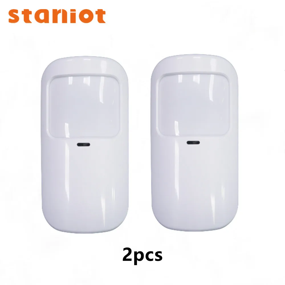 anti lost alarm Smart WiFi Infrared Detectors PR110 Wireless PIR Motion Sensor 433Mhz For GSM Home Security Alarm Support Tuya smart Life APP voice alarm sounder Alarms & Sensors