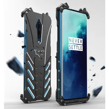 

For Oneplus 7T Case Original R-JUST Batman Armor Aluminum Metal For One plus 7T Oneplus 7T Pro Case Shockproof Coque
