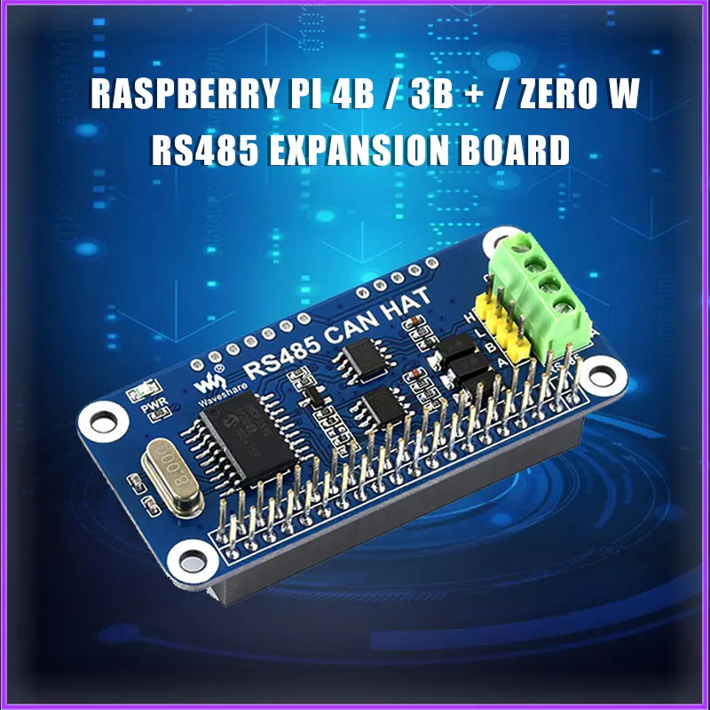 Placa de expansión Raspberry Pi 4B / 3B + / Zero W RS485, módulo de comunicación UART para Raspberry pi 3B/3B +/4B