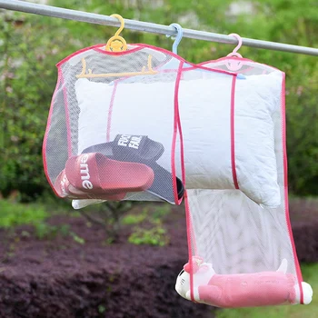 

Creative home drying net bag pillow Plush toy shelf Mesh Net Turtle Bag Washing net Wardrobe finishing Organization Storage Bags