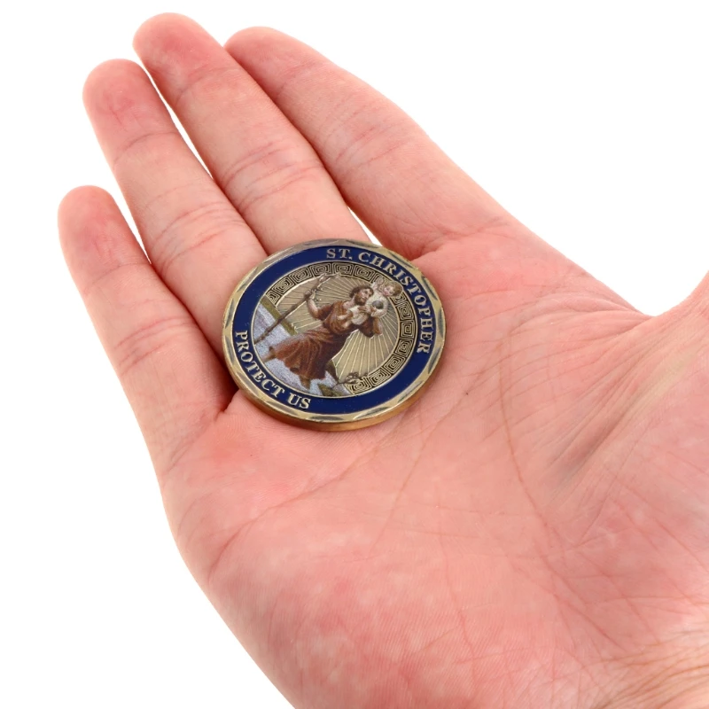 Патрон Святого Кристофера, памятные монеты для украшения дома, подарки, высокое качество и бренд