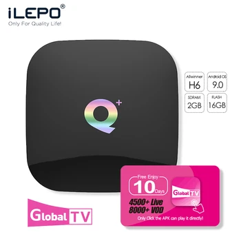 

ILEPO Q Plus Mi Box Tv Box Android 9.0 Octa Core Ddr4 Rtv Box Top Model Boxes HDMI 2.0 Tv Box Android Tv Sata Iptv Subscription