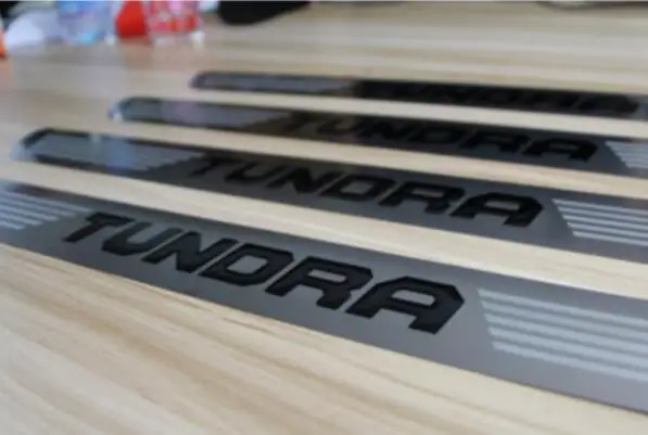 Best Product Application only for 2007-19 Toyota tundra welcome pedal door scratch strip tundra refit, with lamp door bar welcome pedal