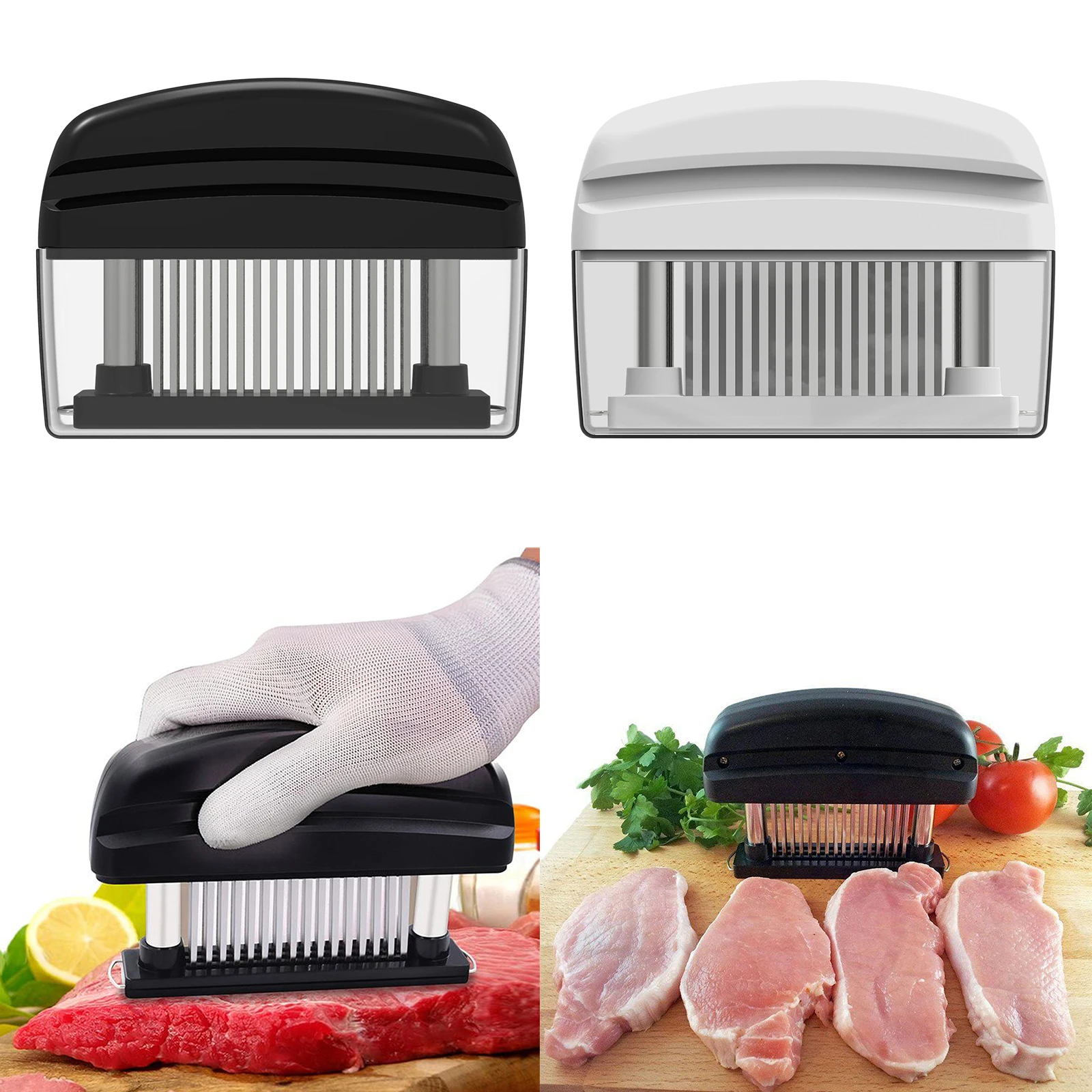 Stainless Steel Blade Meat Tenderizer for Chicken Port Beef Kitchen 48 Needles Stainless Steel Blade Meat Tenderizer for Chicken Port Beef Kitchen 48 Needles