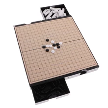 2 в 1 магнитная двусторонняя доска китайский Шахматный набор Weiqi Go игра игрушки подарок