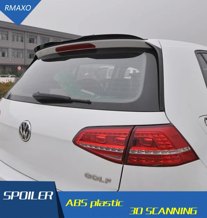 

For V W Golf 7 Spoiler 2014-2017 ABS Material Car Rear Wing Primer Color Golf Rear Spoiler For Volkswagen Golf 7.5 Spoiler