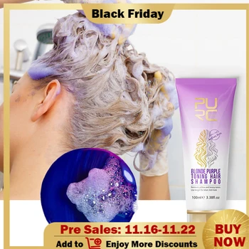 online 11.11 Nenhum Shampoo Loiro Amarelo Shampoo Cabelo Roxo Ultravioleta Uv Cinza Cinza Prata Shampoo Duradouro Cabelo Tintura Tratamento De Cor