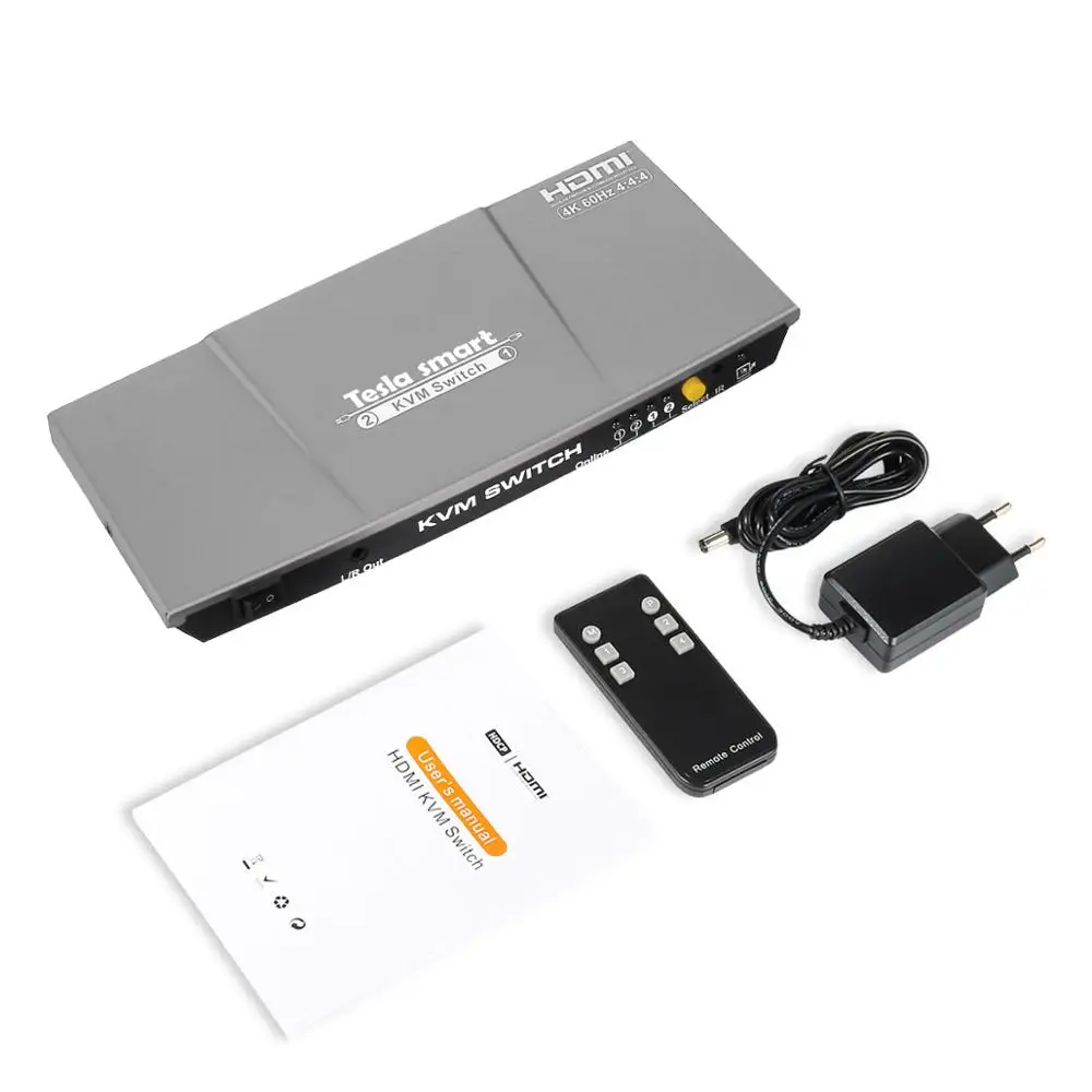 TSL-HKS0201A1U Ultra HD 4K HDMI KVM переключатель 2 порта HDMI коммутатор 2x1KVM переключатель 2 в 1 выход Поддержка USB 2,0 портов клавиатура и мышь - Цвет: TSL-HKS0201A1U
