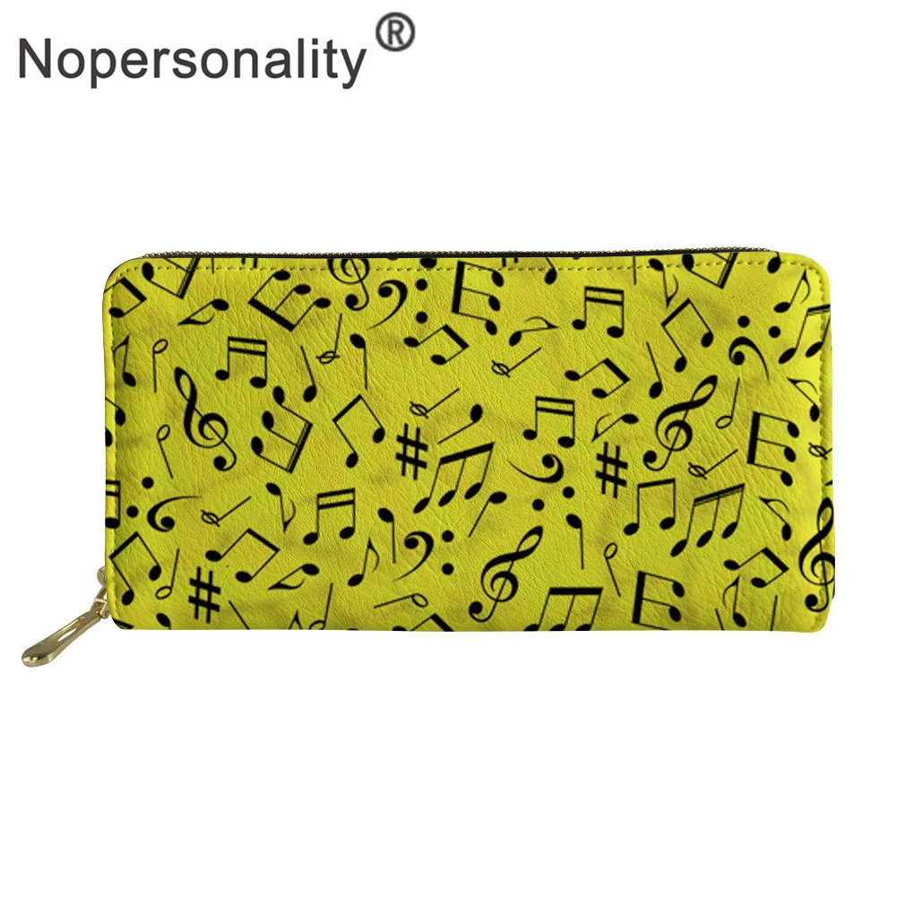 Nopersonality дизайн в виде музыкальной ноты женские кошельки Pinano принт телефон сумка милые девушки дамы клатч портмоне держатели кредитных карт - Цвет: Z3537Z21